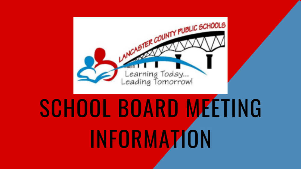 School Board Meeting Information