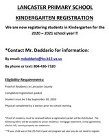 Kindergarten Registration