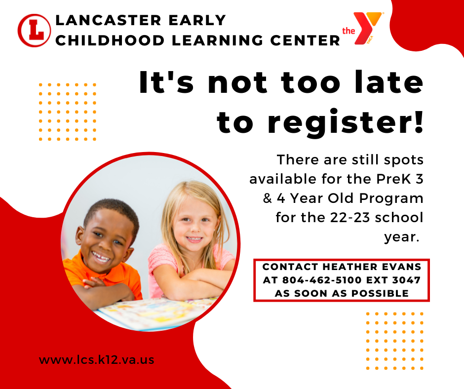 Information about PreK 3 and 4 Registration